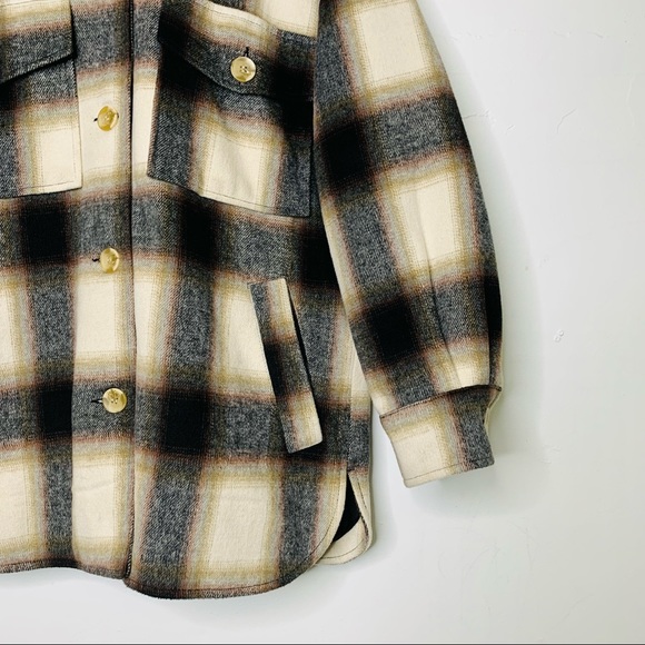 Pull&Bear | Oversized Plaid Jacket - Picture 6 of 12